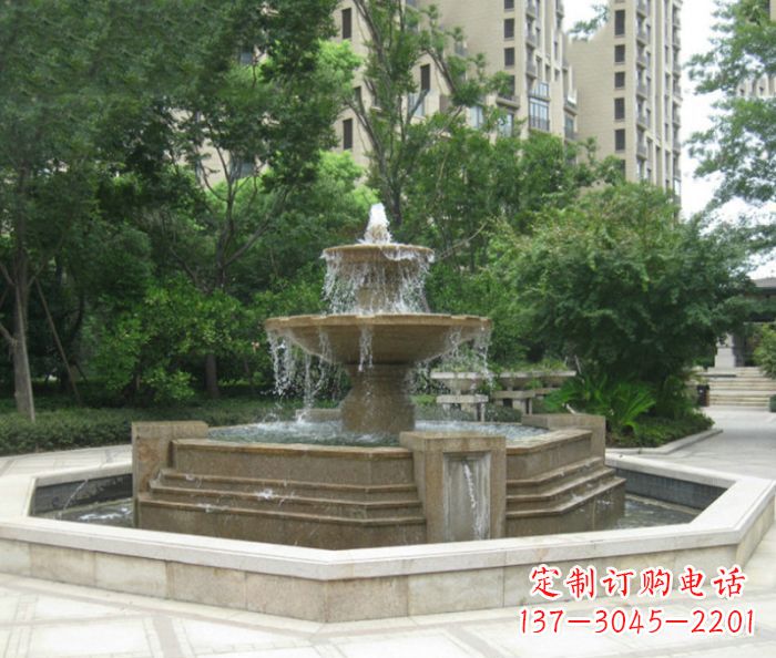 四川小区景观大型喷泉石雕 (7)