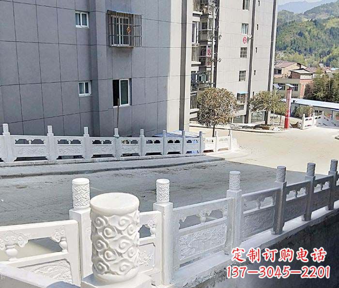 四川小区景观汉白玉石雕栏板