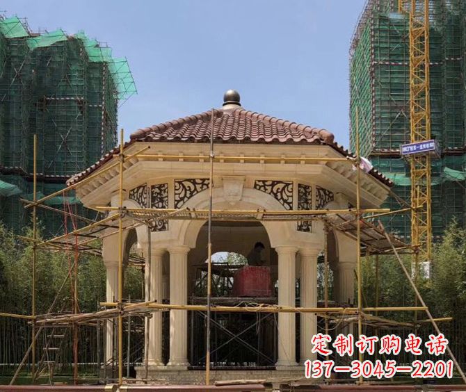 四川小区景观欧式凉亭石雕