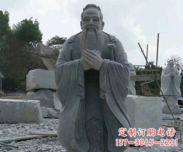 四川校园孔子人物石雕