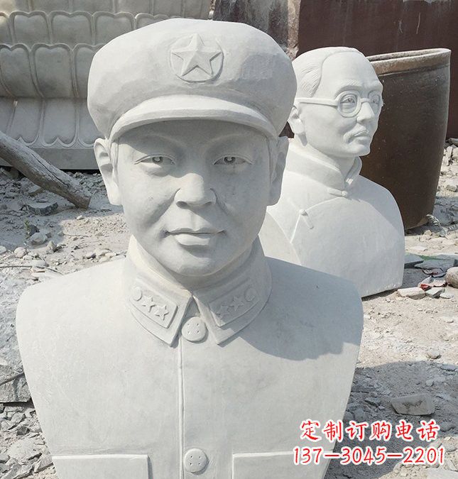 四川校园雷锋头像石雕