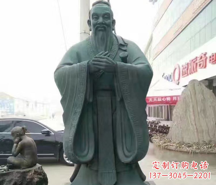 四川校园人物孔子行教像