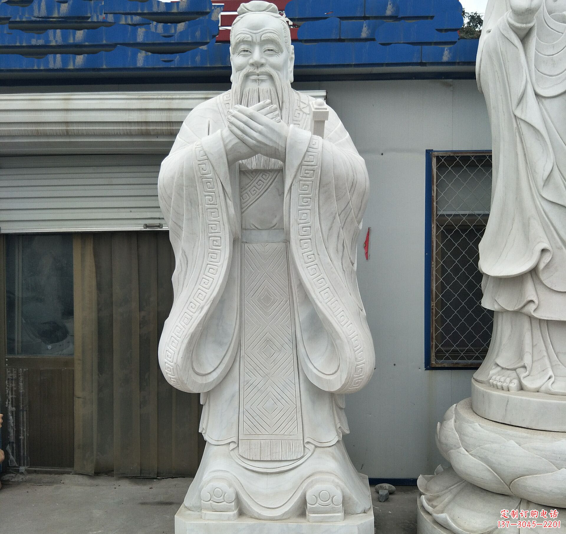四川学校礼仪孔子石雕