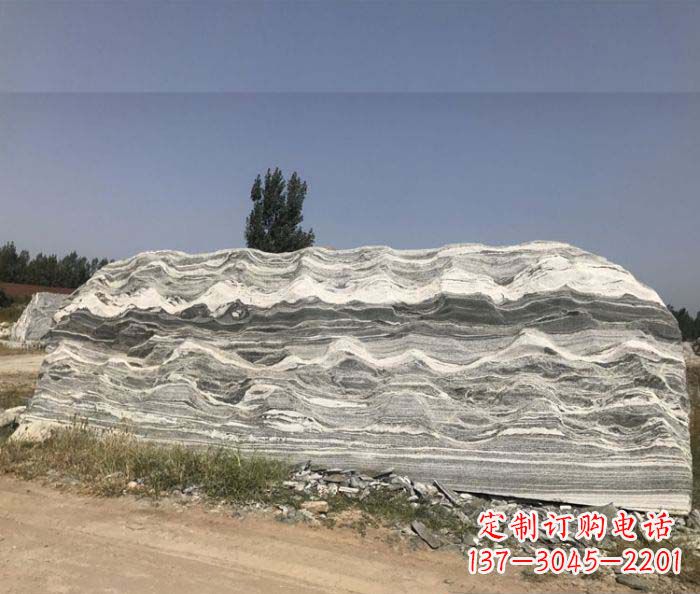 四川雪浪石假山公园景观石雕