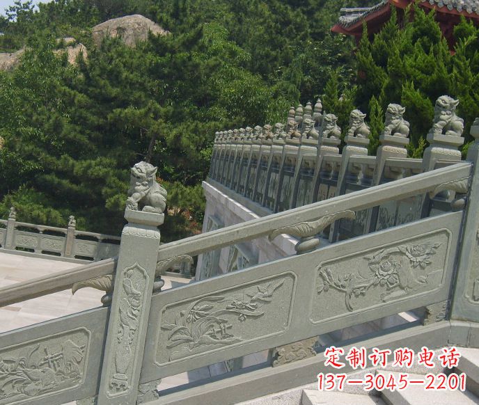 四川园林仿古石栏板景观石雕 (4)