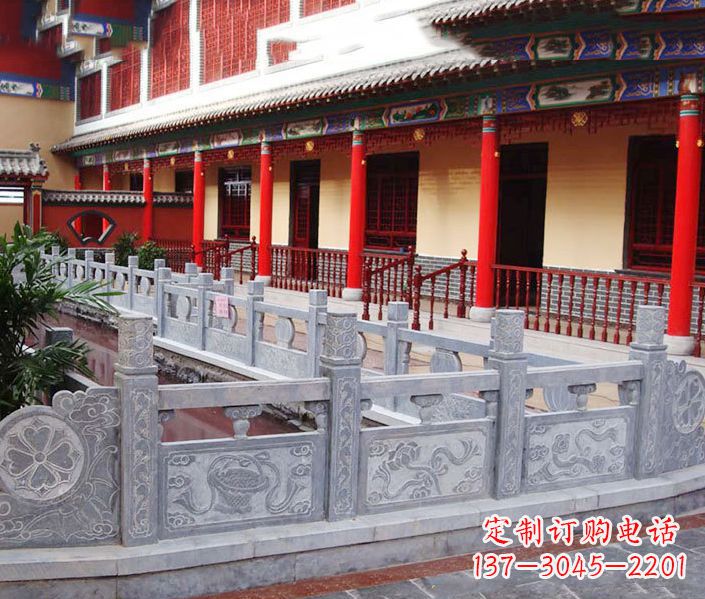 四川园林仿古石栏板景观石雕 (12)