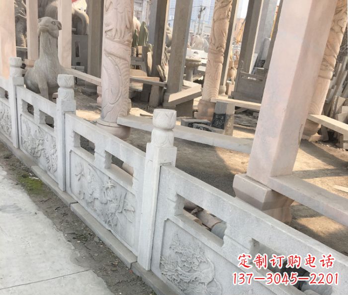 四川园林景观大理石浮雕栏板石雕