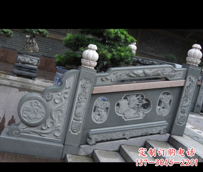四川园林景观大理石栏板雕塑 (6)