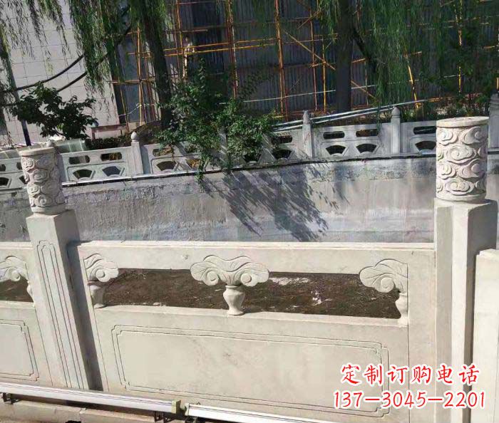 四川园林景观大理石栏板石雕 (6)