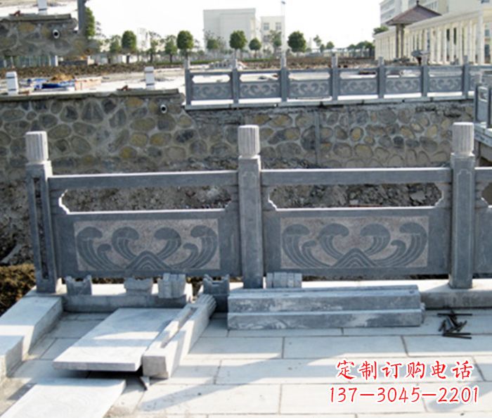 四川园林景观大理石栏板石雕 (11)