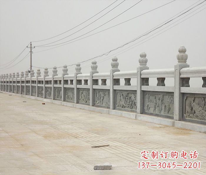 四川园林景观仿古石雕栏板_2