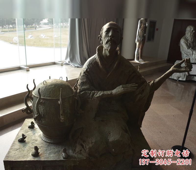 四川张衡铜雕