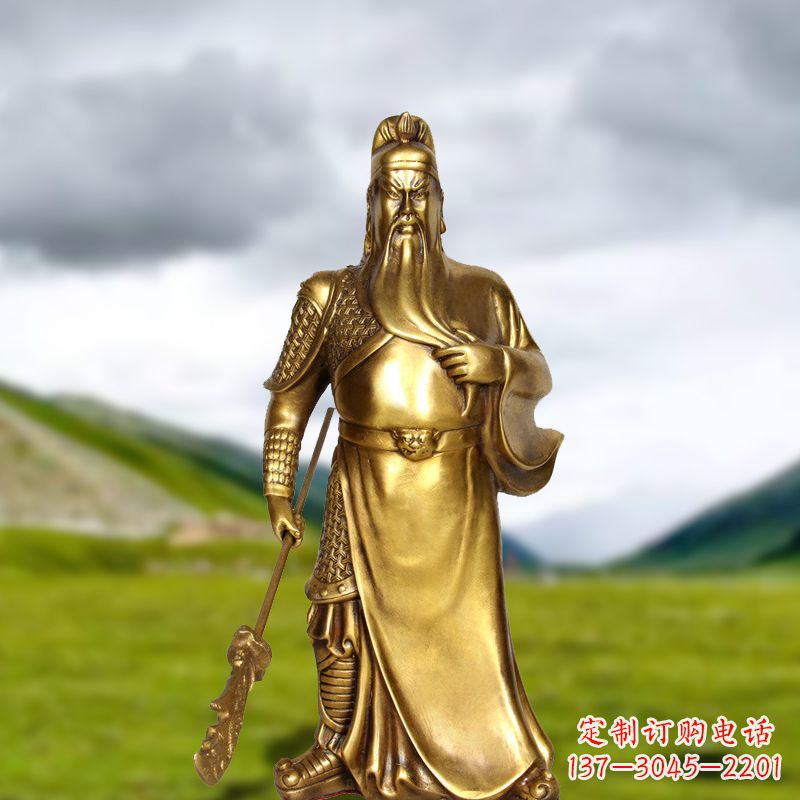 四川招财关公铜雕像