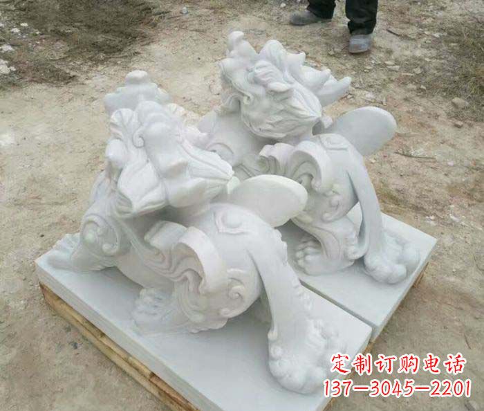四川招财进宝立式貔貅门口石雕