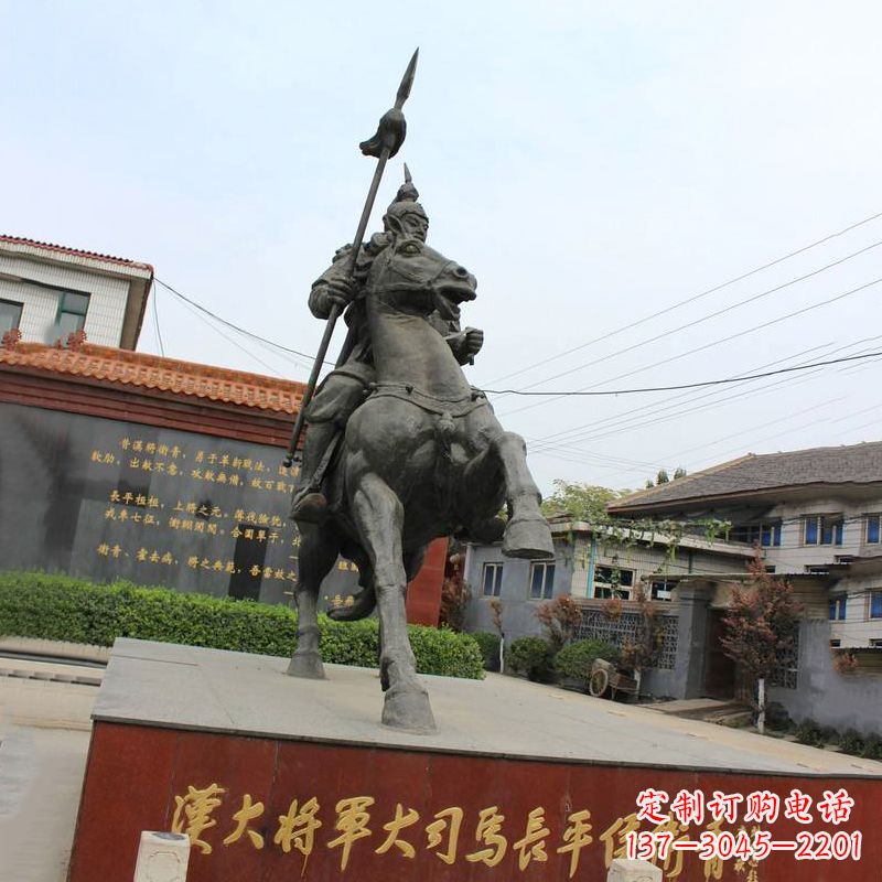 四川中国历史名人汉朝著名将领民族英雄卫青铜雕塑像