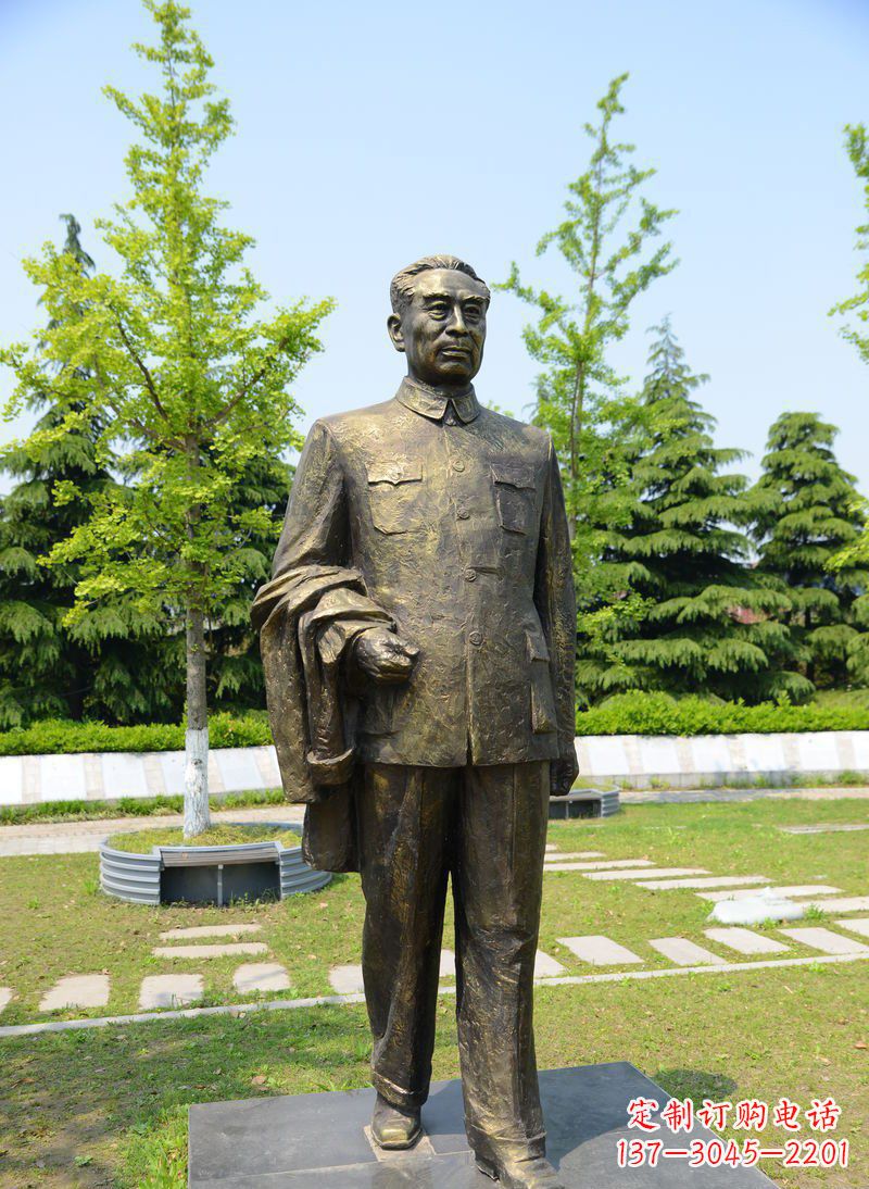 四川周总理伟人铜雕
