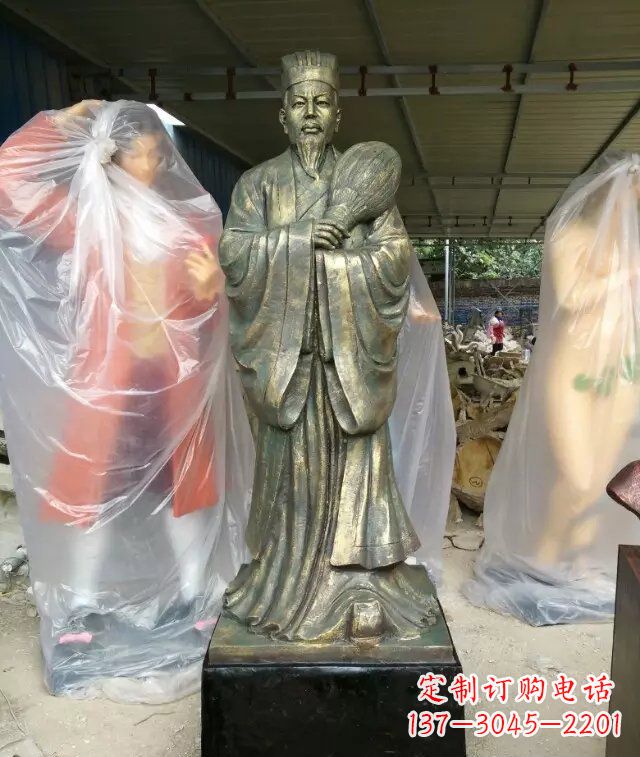 四川诸葛亮古代人物铜雕