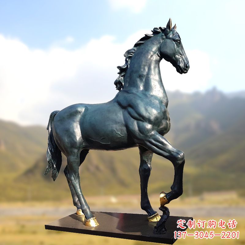 四川铸铜马铜雕塑
