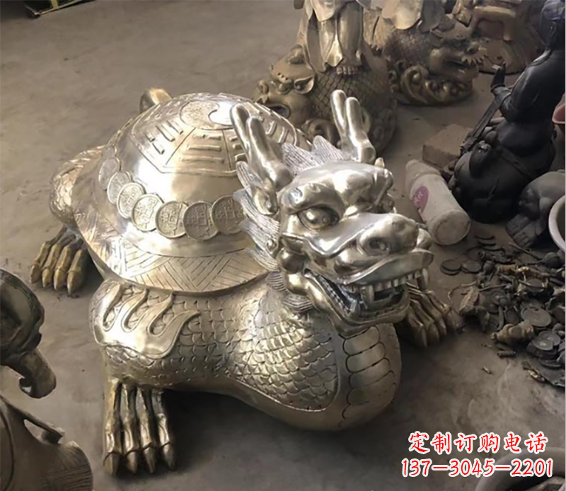 四川龙龟铜雕塑